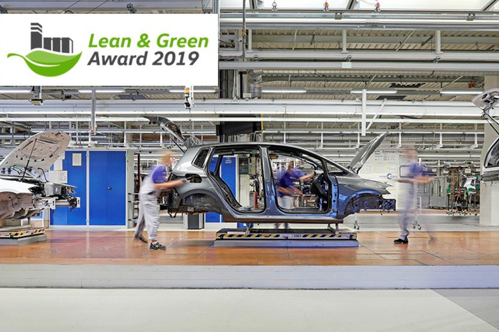 A Volkswagen wolfsburgi üzemét a „Lean and Green Management Award” kitüntetéssel díjazták